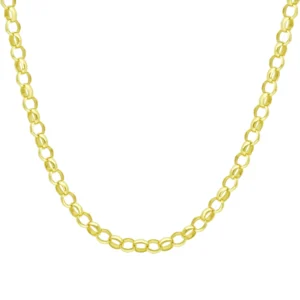 9ct Yellow Gold Belcher Chain 22.5″ 5mm