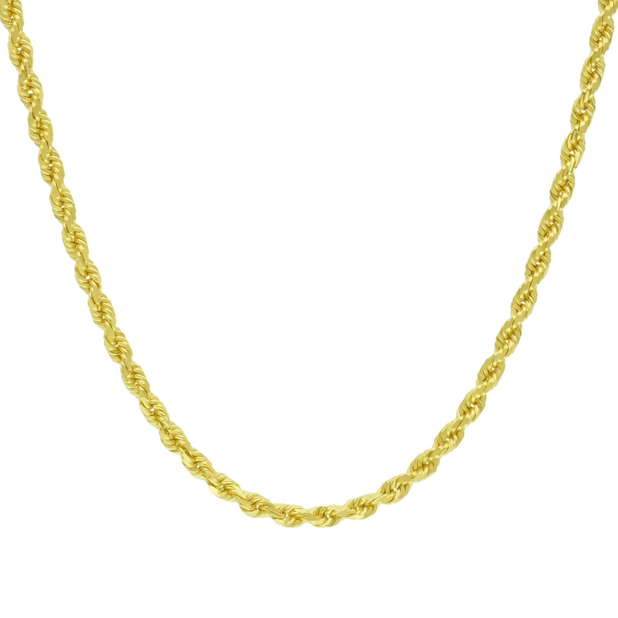 14ct Yellow Gold Rope Chain 26.5" 3mm