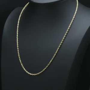 14ct Yellow Gold Rope Chain 26.5″ 3mm