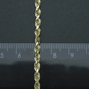 14ct Yellow Gold Rope Chain 26.5″ 3mm