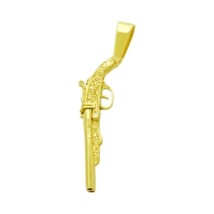 9ct Yellow Gold Shotgun Pendant
