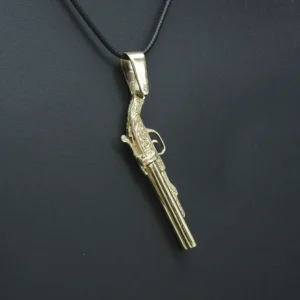 9ct Yellow Gold Shotgun Pendant