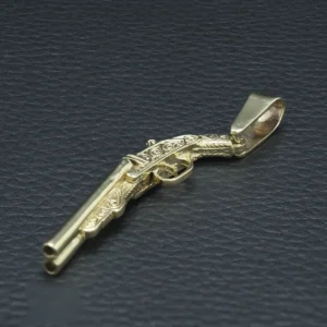 9ct Yellow Gold Shotgun Pendant
