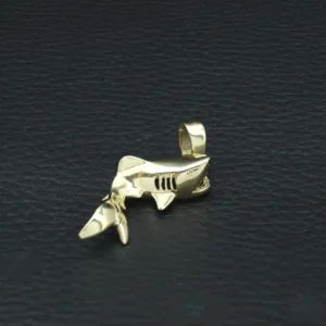 14ct Yellow Gold Shark Pendant