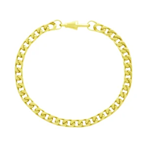 9ct Yellow Gold Franco Bracelet 8″ 5mm