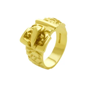 9ct Yellow Gold Buckle Ring