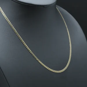 9ct Yellow Gold Curb Chain 22.5″ 3.5mm