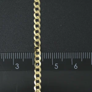 9ct Yellow Gold Curb Chain 22.5″ 3.5mm