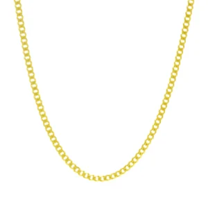 9ct Yellow Gold Curb Chain 30″ 4mm
