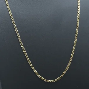 9ct Yellow Gold Curb Chain 30″ 4mm