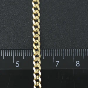 9ct Yellow Gold Curb Chain 30″ 4mm