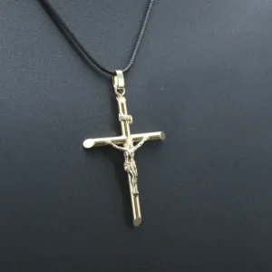 9ct Yellow Gold Crucifix Pendant