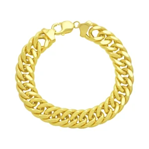 18ct Yellow Gold Curb Bracelet 8″ 12.5mm