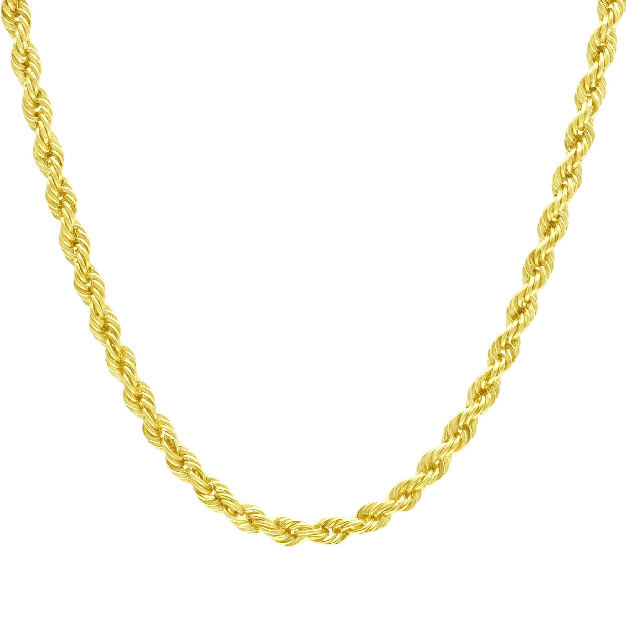 18ct Yellow Gold Rope Chain 18″ 4mm