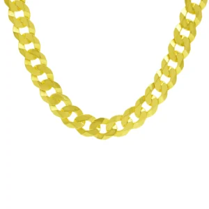 9ct Yellow Gold Curb Chain 24″ 12.5mm