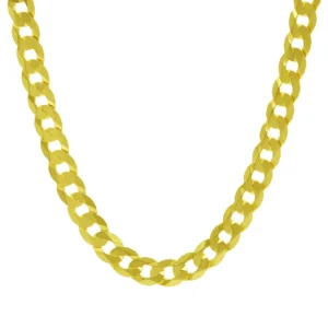 9ct Yellow Gold Curb Chain 20″ 8.5mm