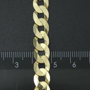 9ct Yellow Gold Curb Chain 20″ 8.5mm
