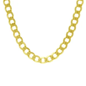 9ct Yellow Gold Curb Chain 22″ 10.5mm