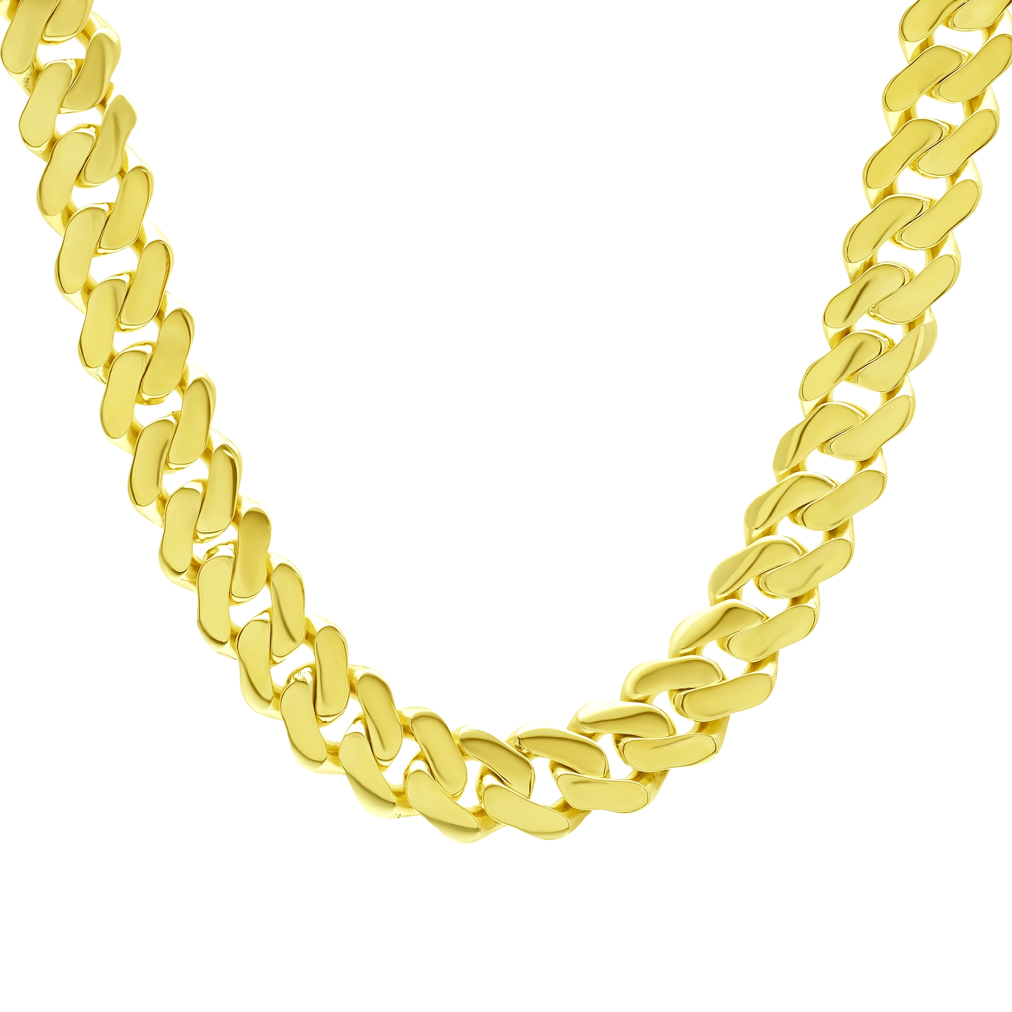 9ct Yellow Gold Cuban Chain 24" 9mm