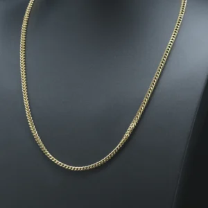 9ct Yellow Gold Franco Chain 26.5″ 4.5mm