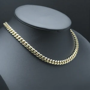 9ct Yellow Gold Curb Chain 18.5″ 8mm
