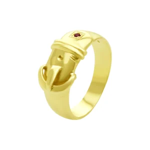 9ct Yellow Gold Buckle Ring