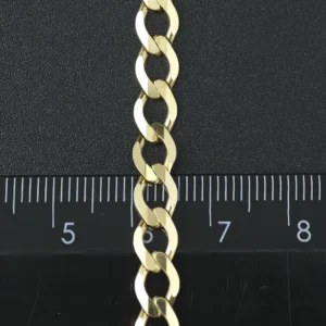 9ct Yellow Gold Curb Chain 20″ 5.5mm