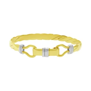 9ct Yellow Gold Double Loop Bangle