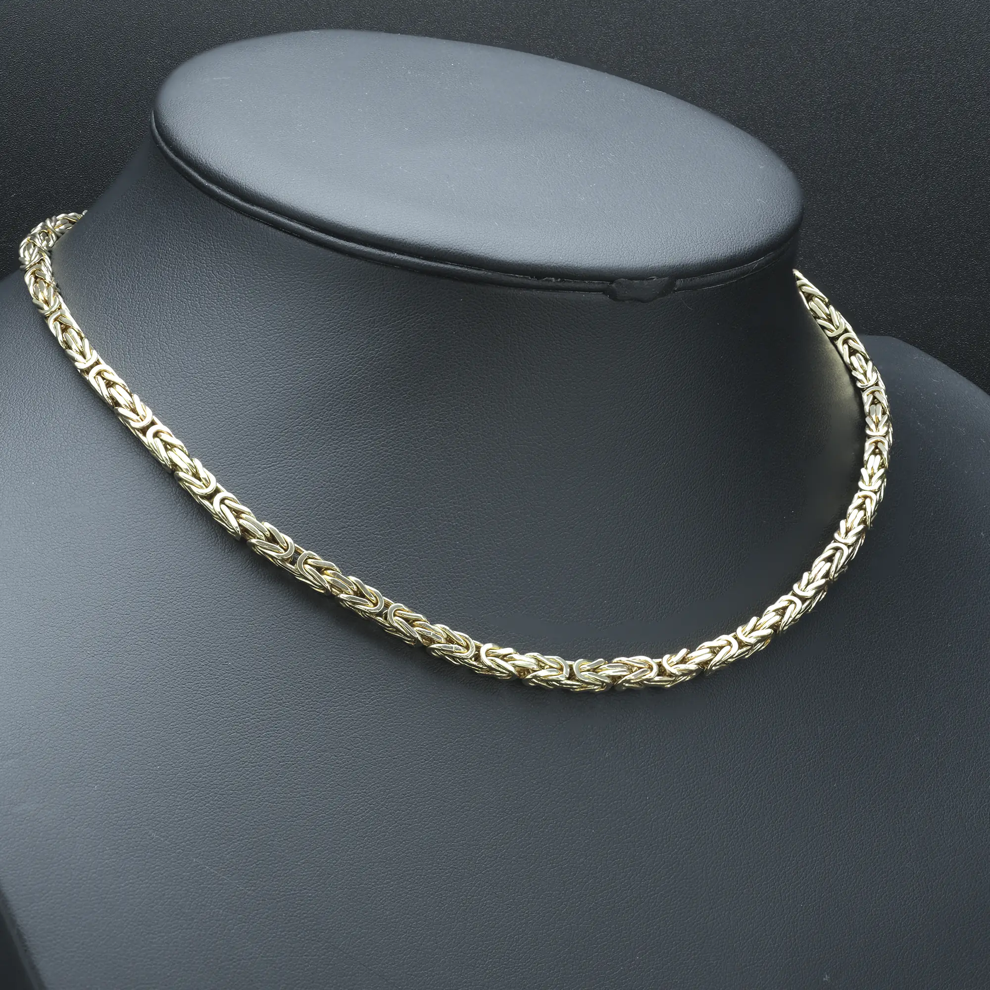 9ct Yellow Gold King Chain 18.5″ 4mm - Image 2