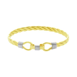 9ct Yellow Gold Double Loop Bangle
