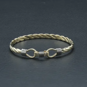 9ct Yellow Gold Double Loop Bangle