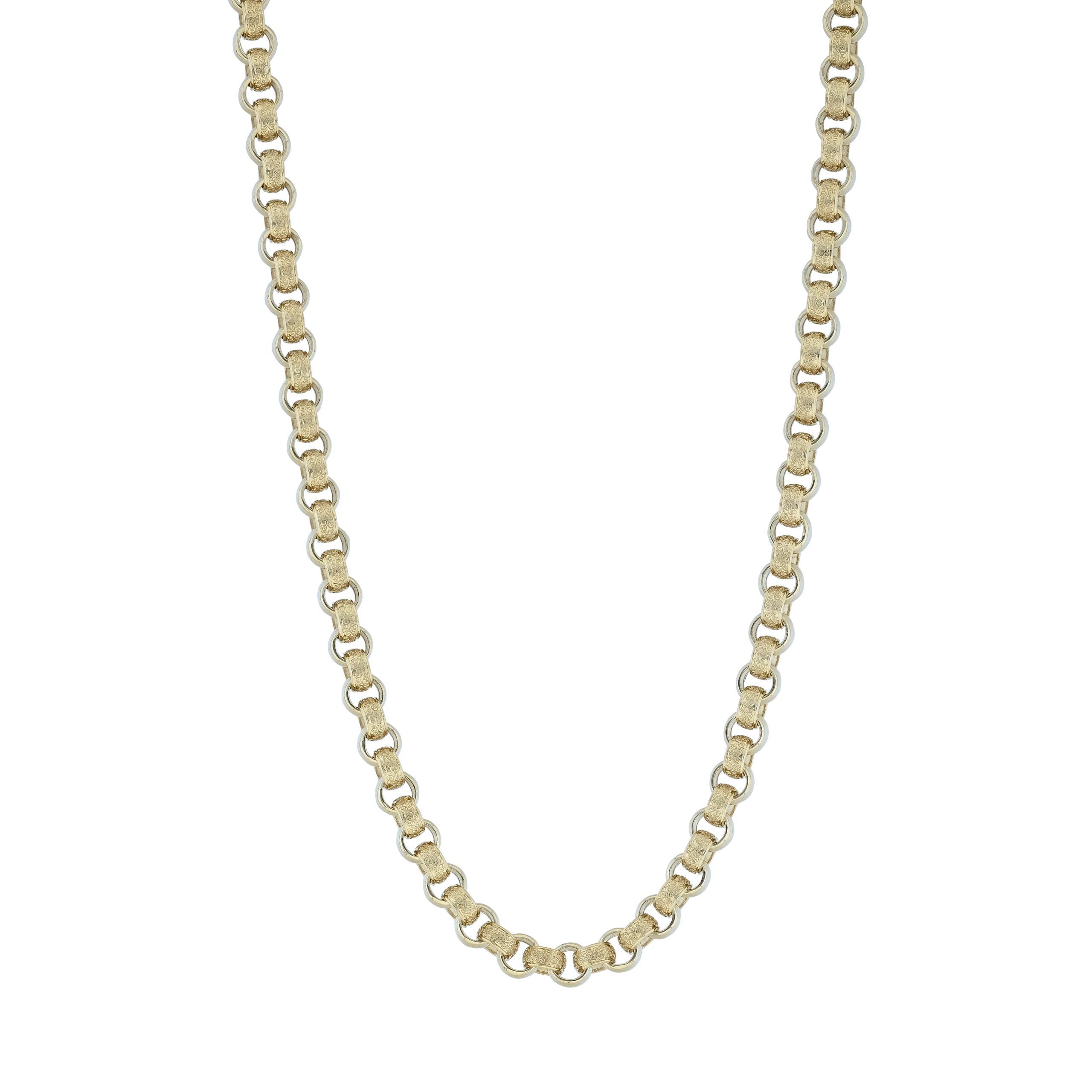 9ct Yellow Gold Belcher Chain 30" 11.5mm