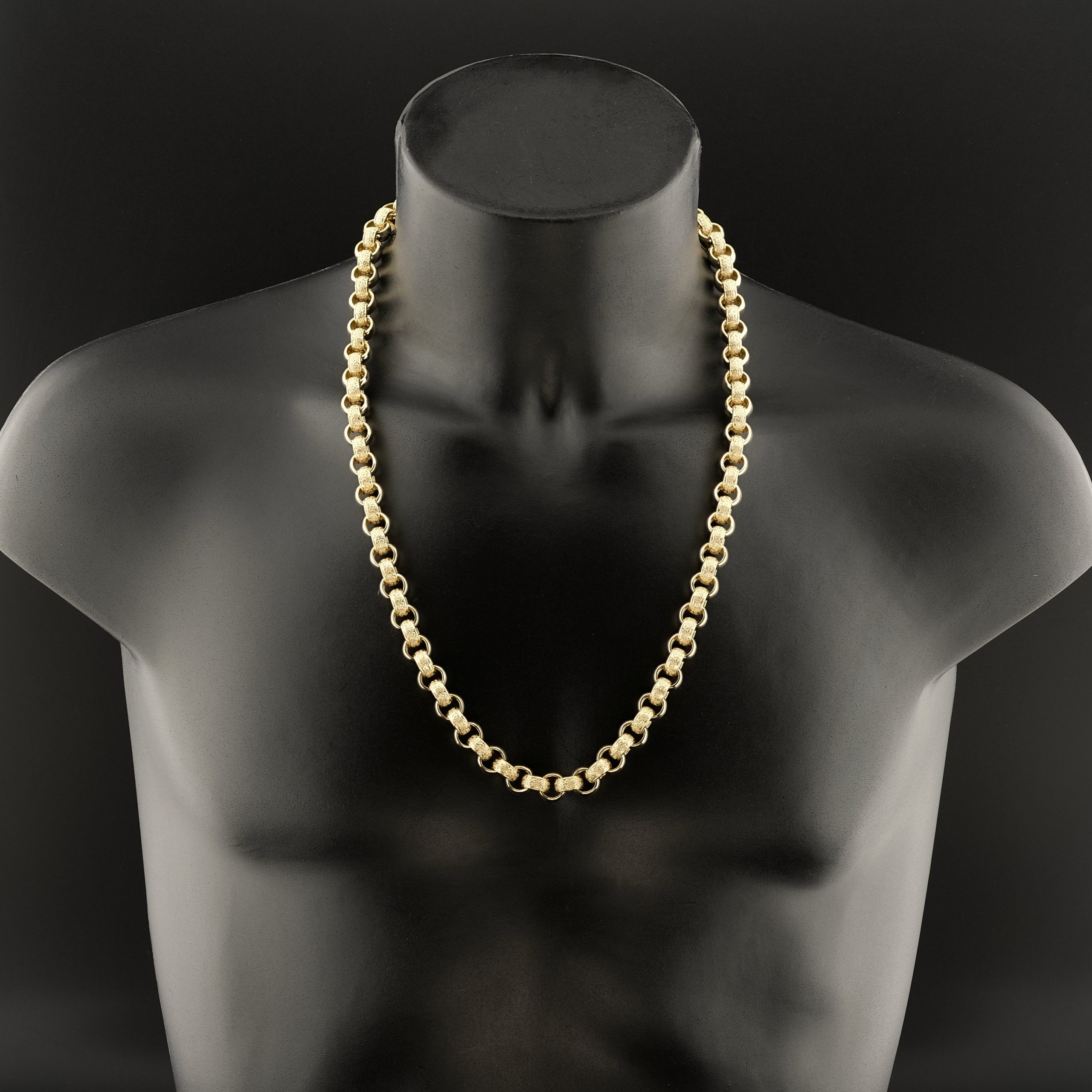 9ct Yellow Gold Belcher Chain 28.5\