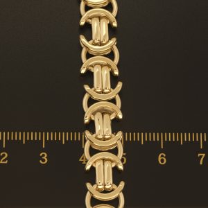 9ct Yellow Gold Byzantine Chain 22″ 10mm