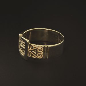 9ct Yellow Gold Single Buckle Ring