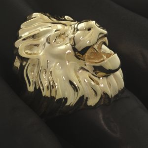 9ct Yellow Gold Lion Ring