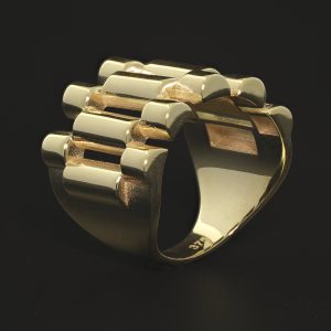 9ct Yellow Gold Watch Strap Ring