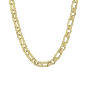 9ct Yellow Gold Gypsy Link Chain 18&#8243; 7mm