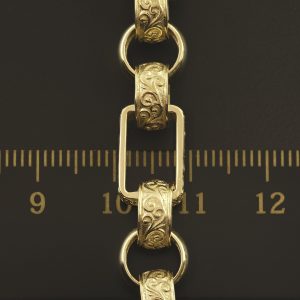 9ct Yellow Gold Gypsy Link Chain 28″ 8.5mm