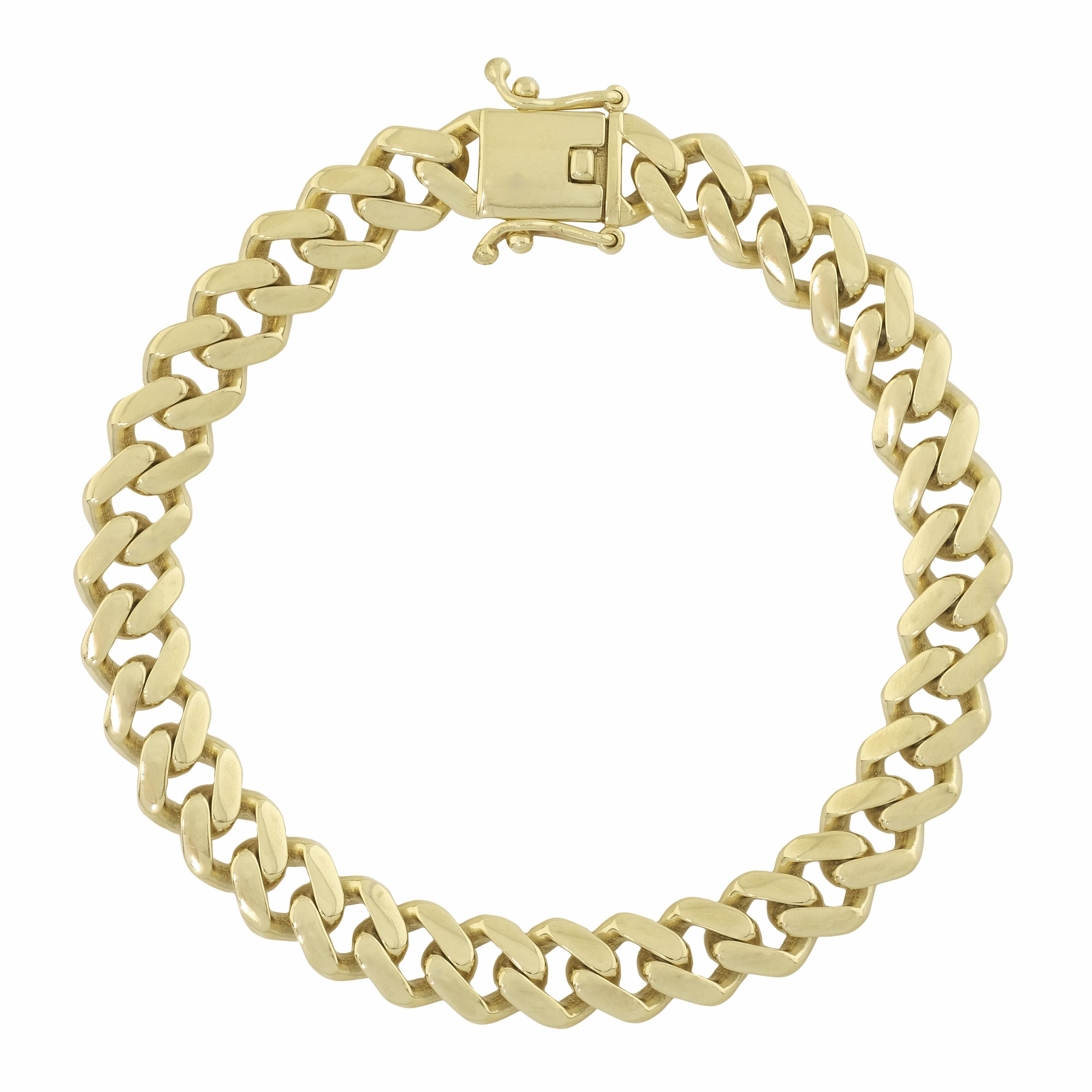 9ct Yellow Gold Cuban Bracelet 8″ 8.5mm