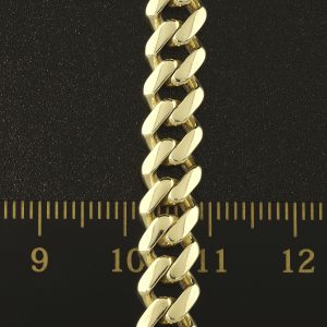 9ct Yellow Gold Cuban Bracelet 8″ 7.5mm