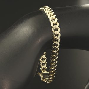 9ct Yellow Gold Cuban Bracelet 7.5&#8243; 7.5mm