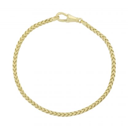 9ct Yellow Gold Franco Bracelet 8.5" 2.5mm