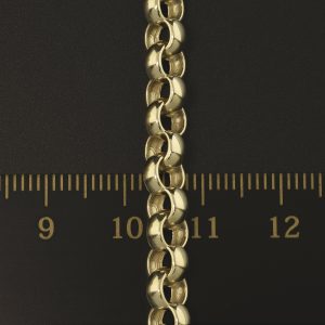 9ct Yellow Gold Belcher Bracelet 7″ 6mm