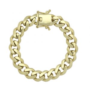 9ct Yellow Gold Cuban Bracelet 8.5&#8243; 10.5mm