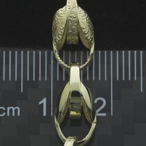 9ct Yellow Gold Tulip Bracelet 7.5″ 7mm