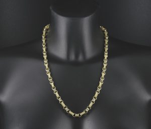 9ct Yellow Gold Gypsy Link Chain 24″ 7mm