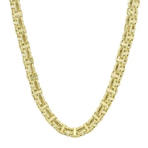 9ct Yellow Gold Cage Chain 26&#8243; 8mm