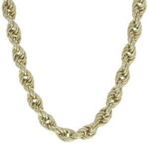 9ct Yellow Gold Rope Chain 20&#8243; 5.5mm