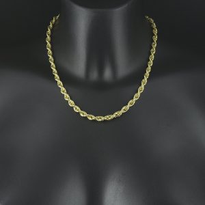 Short gold rope on sale chain